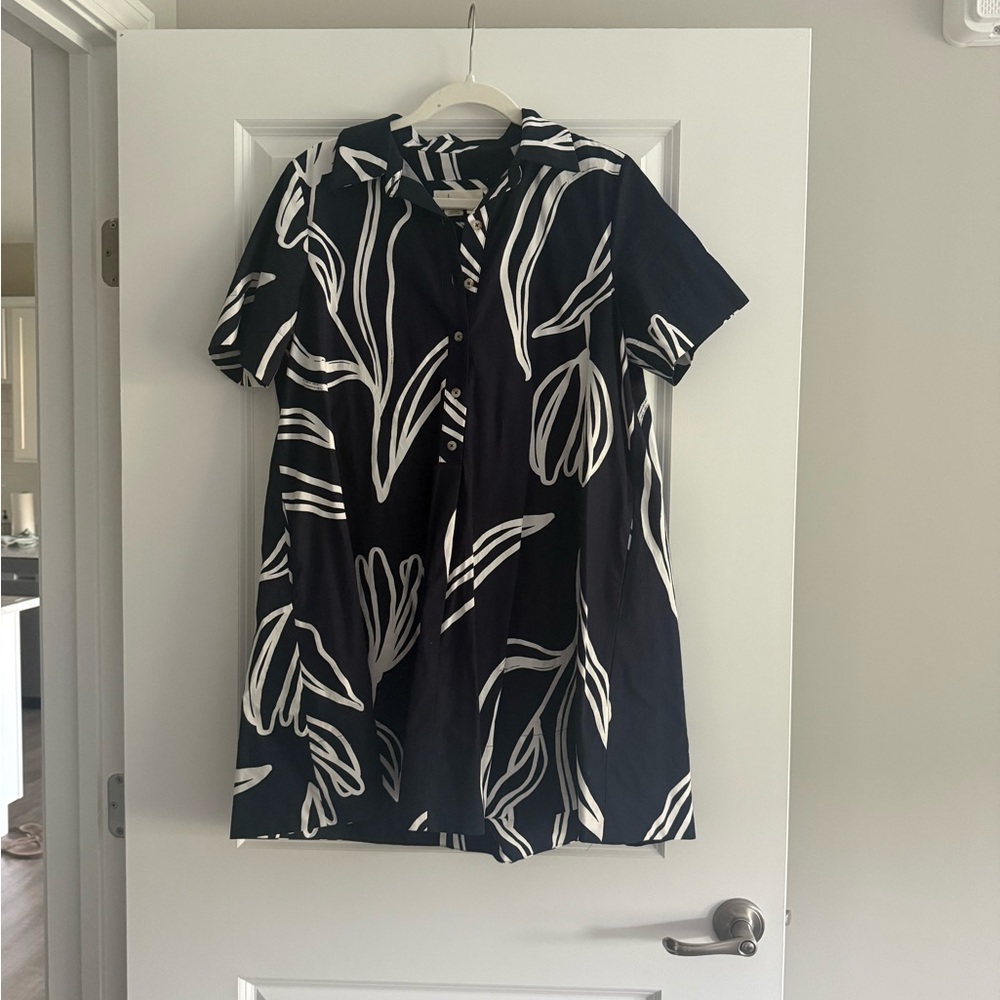 Anthropologie Pollie Short-Sleeve Swing Tunic Mini Dress - Picture 1 of 2